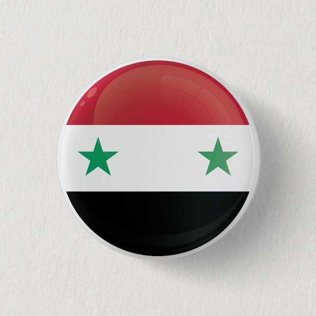 Syrien-Icon-Flagge Button (Vorderseite)