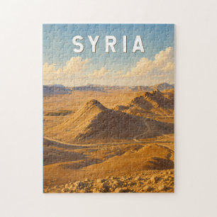 Syrien Illustration Reise Kunst Vintage