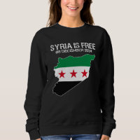 Syrien ist frei von syrischer Flagge und Syrien
