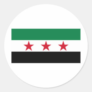 Syrien-Opposition Runder Aufkleber