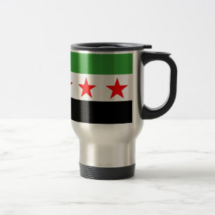 Syrien-Republik-Flagge Reisebecher