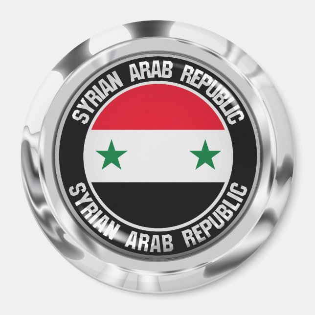 Syrien-Runde Magnet (Vorne)
