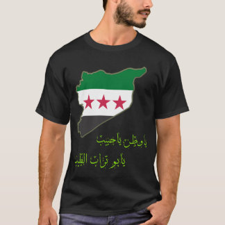 Syrien, Syrisch, Freie Syria-Flagge. T-Shirt