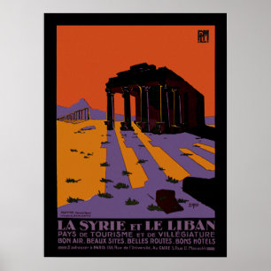 Syrien und der Libanon Poster