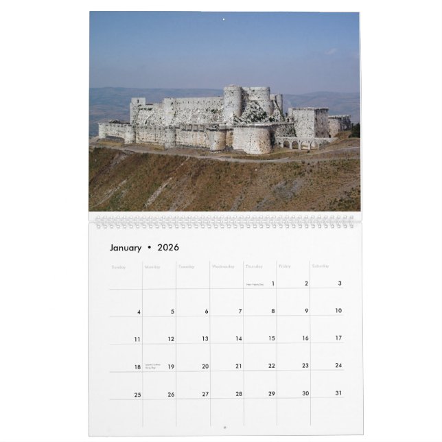 Syrien- und Türkei-Kalender - 24-monatig Kalender (Jan 2026)