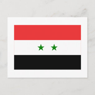 Syrienflagge Postkarte