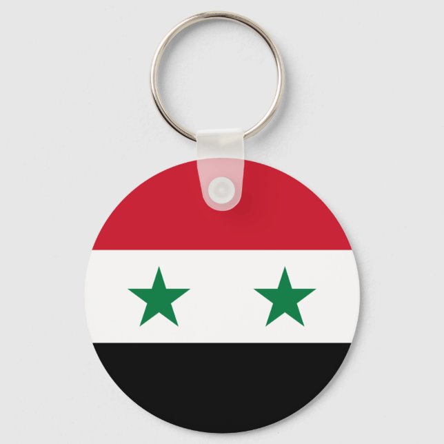 Syrienflagge Schlüsselanhänger (Vorderseite)