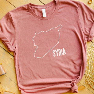 Syriens Länderplan für die syrische Grenzlinie T-Shirt