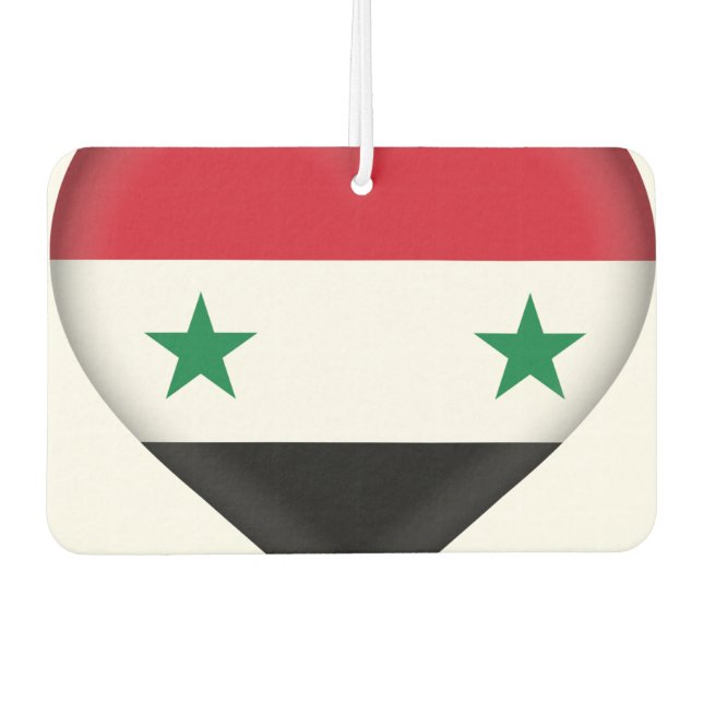 syrische Flagge Autolufterfrischer (Vorderseite)