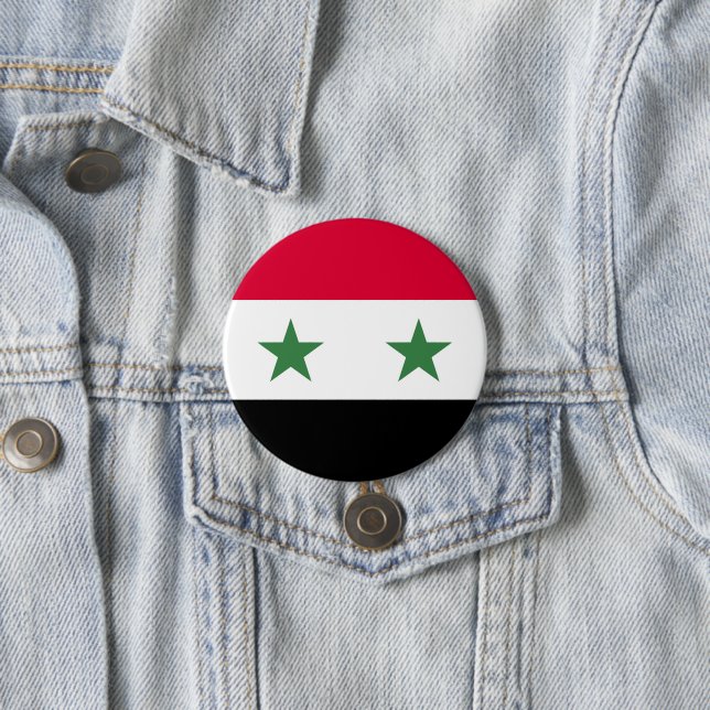 Syrische Flagge Button (Beispiel)