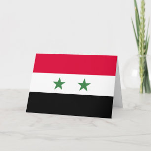Syrische Flagge Dankeskarte