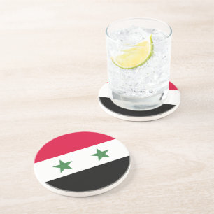 Syrische Flagge Getränkeuntersetzer