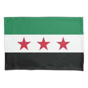 Syrische Flagge Kissenbezug