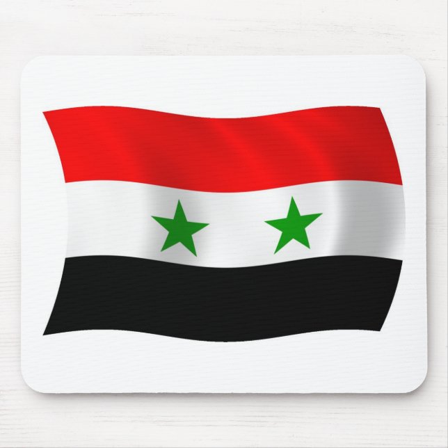 Syrische Flagge Mauspad (Vorne)