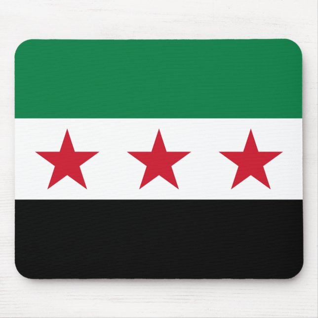 Syrische Flagge Mousepad (Vorne)