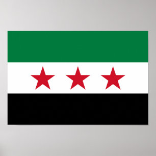 Syrische Flagge Poster