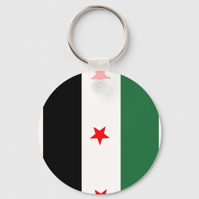 Syrische Flagge Schlüsselanhänger (Vorderseite)
