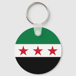 Syrische Flagge Schlüsselanhänger