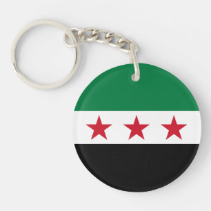 Syrische Flagge Schlüsselanhänger