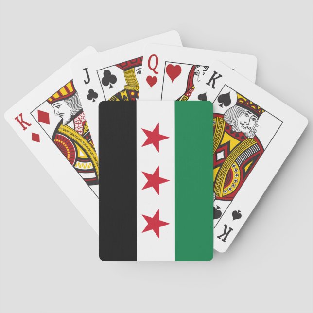 Syrische Flagge Spielkarten (Rückseite)