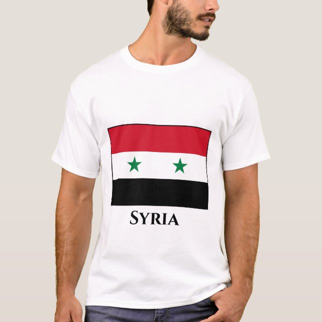 syrische Flagge T-Shirt (Vorderseite)