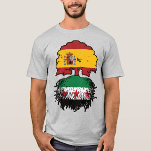 Syrische spanische Wurzeln und Kronenbaum T-Shirt