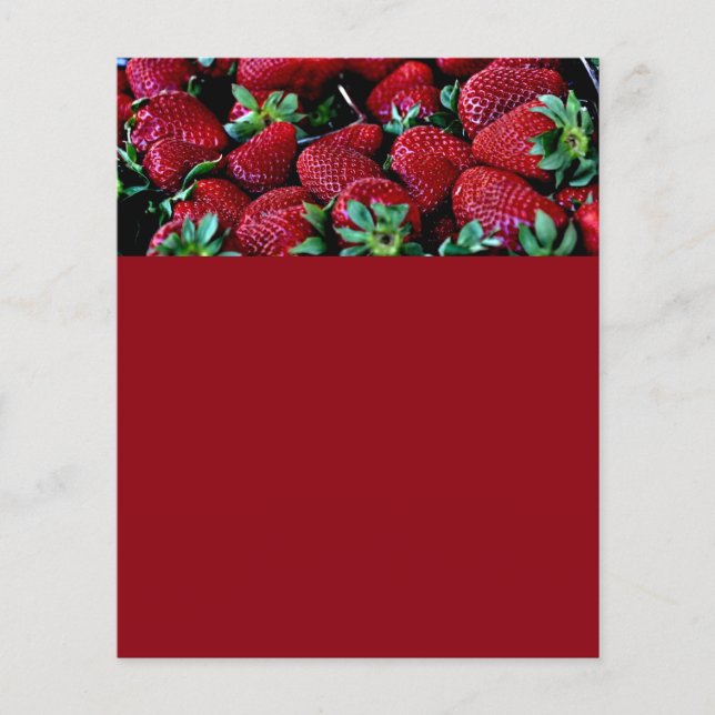 SYS STRAWBERRIES FOTOGRAFIE BACKGRUNDS WALLPAPER FLYER (Vorne)