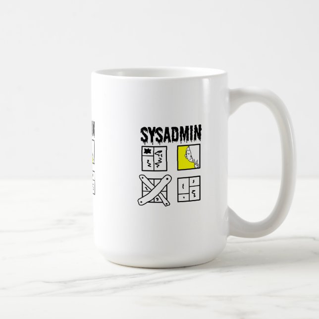 Sysadmin - Systemadministrator Kaffeetasse (Rechts)