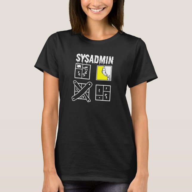 Sysadmin - Systemadministrator T-Shirt (Vorderseite)