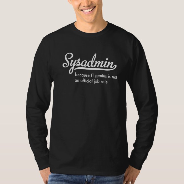 Sysadmin T-Shirt (Vorderseite)