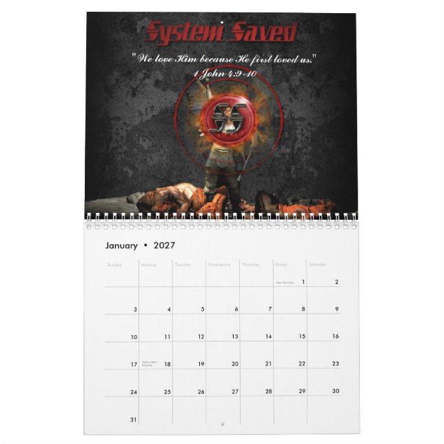 System geretteter Kalender (Jan 2027)