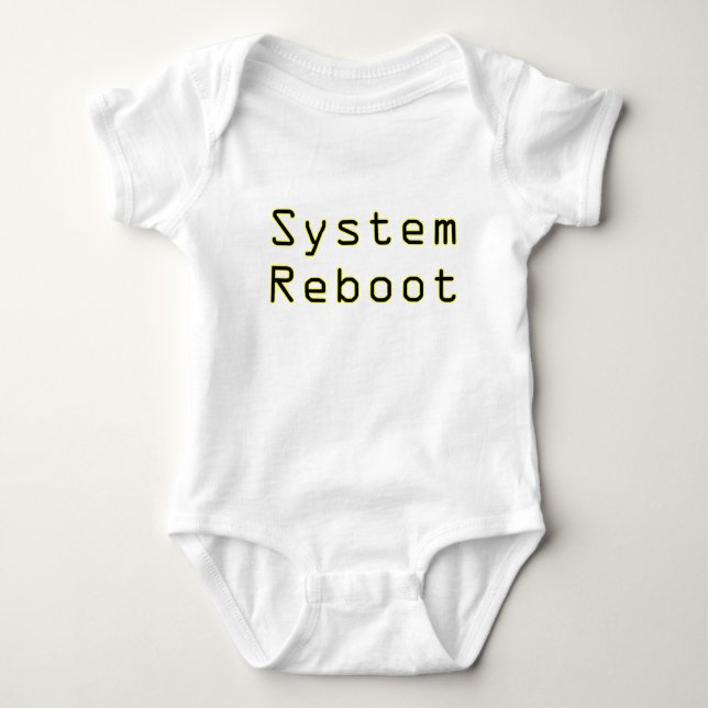 System-Neustart Baby Strampler (Vorderseite)