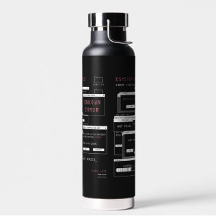 System Offline - Techno-Brutalist-Design Trinkflasche