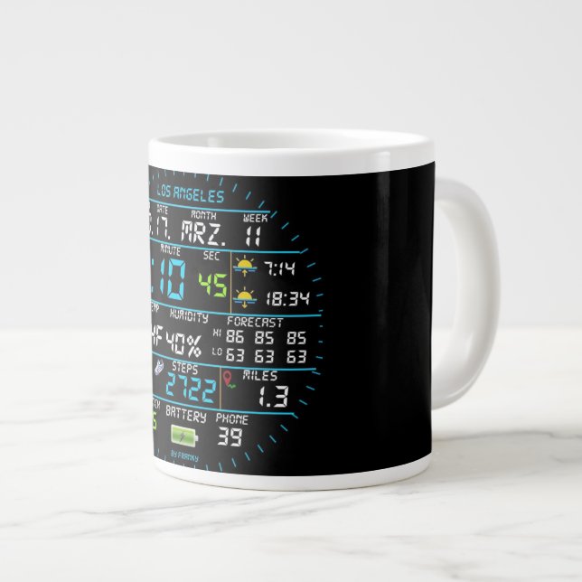 Systemadministrator "Uptime" Tasse (Vorderseite Rechts)