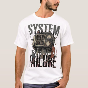 Systemausfall Retro-Maschine Industrielle Grafik T-Shirt