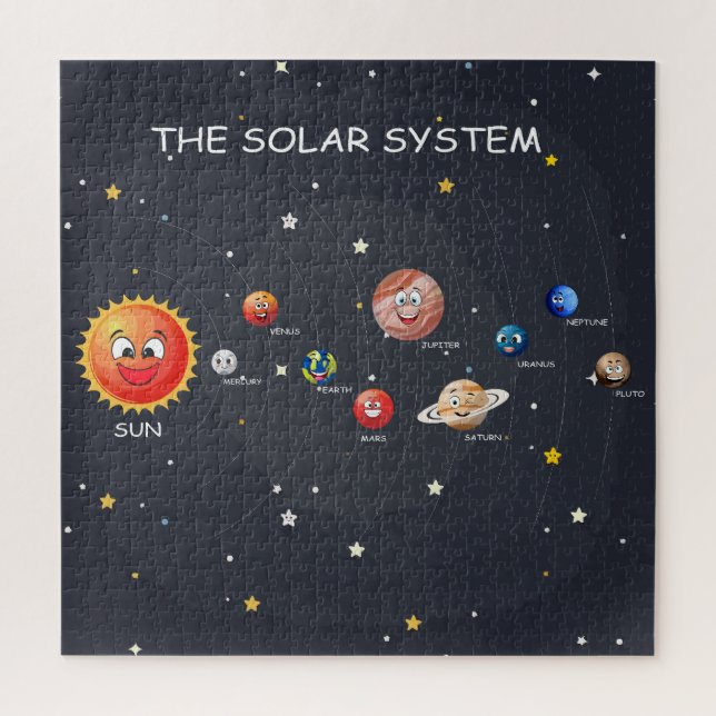 Système solaire Planètes puzzle (Vertical)