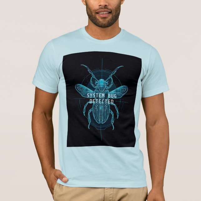Systemfehler entdeckt Lustige kybernetische Techni T-Shirt (Vorderseite)