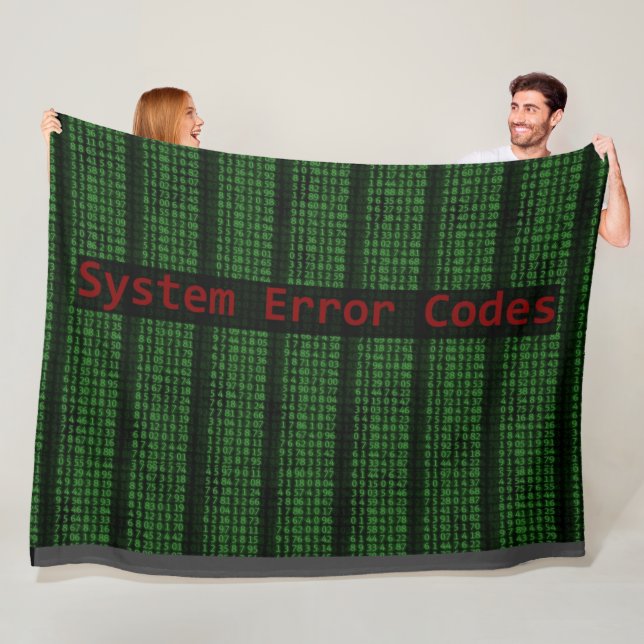 SYSTEMFEHLER FLEECEDECKE (Beispiel)