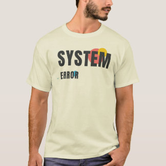 SYSTEMFEHLER | Moderne Tech-Ästhetik Grafikdesign T-Shirt