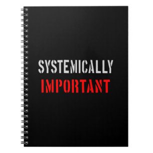 Systemisch wichtig notizblock