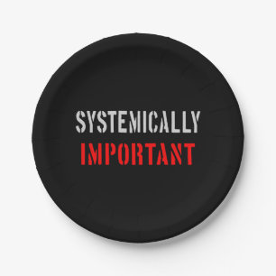 Systemisch wichtig pappteller