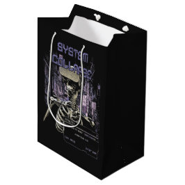 Systemkollaps - Techno-Dystopian Streetwear Mittlere Geschenktüte