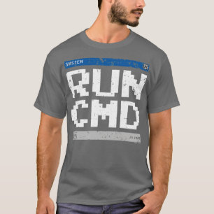 Systemkommandofenster mit RxTp abgenutzt T-Shirt