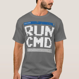 Systemkommandofenster mit RxTp abgenutzt T-Shirt