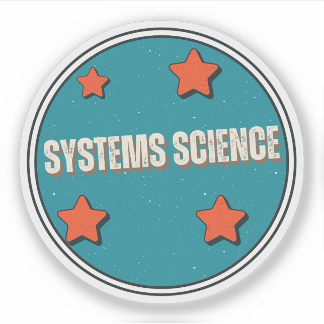 Systemwissenschaft Aufkleber (Vorderseite)