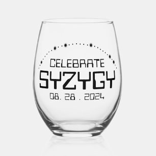 Syzygie am 28. August 2024 feiern Weinglas Ohne Stiel