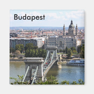Szechenyi Kettenbrücke, Budapest, Ungarn, Buda… Magnet