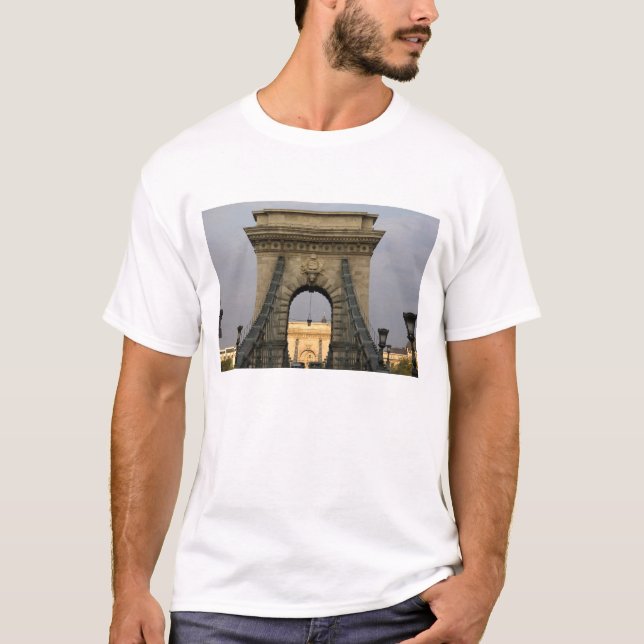 Szechenyi lanchid Szechenyi Chain Bridge), T-Shirt (Vorderseite)