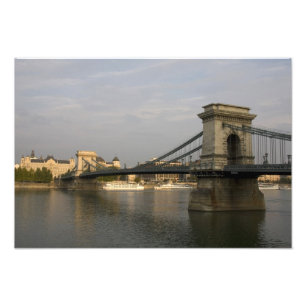 Szechenyi lanchid Szechenyi-Kettenbrücke), 2 Fotodruck