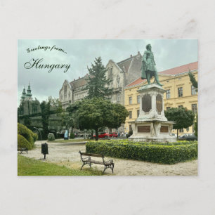 Széchenyi-Platz in Sopron Ungarn Postkarte